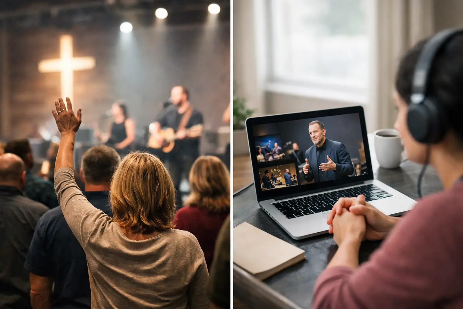In Person Worship Versus Online Church for Belonging